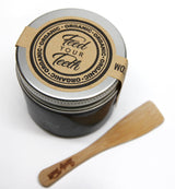 Organic Charcoal Toothpaste XTRA Whitening in Glass Jar - Eco Friendly Teeth Whitening From Lucky Teeth