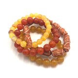 Autumn Mist Stack and Stretch Bracelet Set from Leetie Lovendale