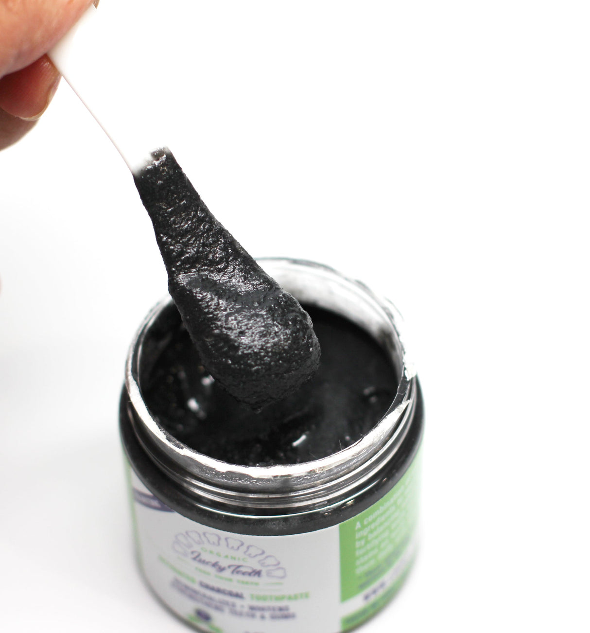 Extra Whitening Organic Charcoal Toothpaste 2oz From Lucky Teeth