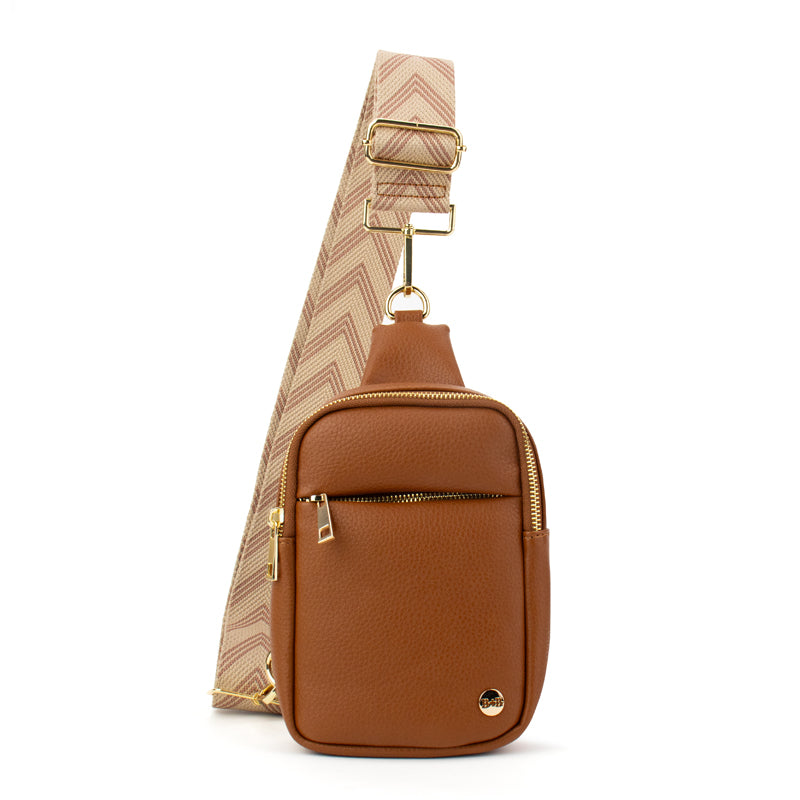 The Harlow | Sling Bag with Chevron Strap | 3 Colors from Babs+Birdie