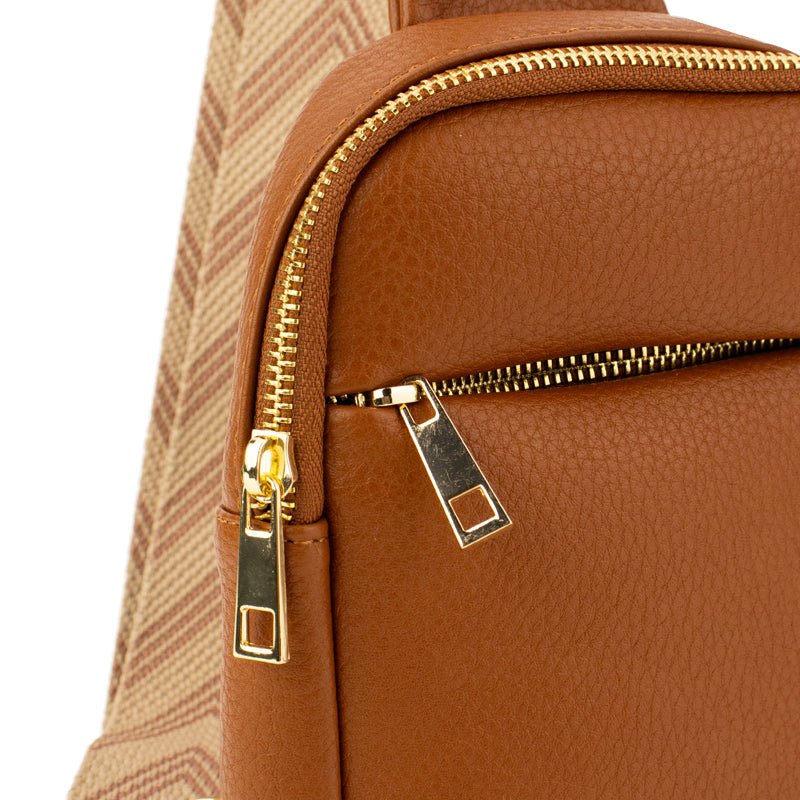 The Harlow | Sling Bag with Chevron Strap | 3 Colors from Babs+Birdie