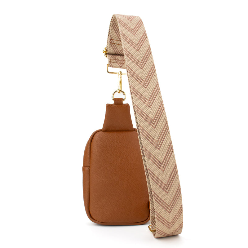 The Harlow | Sling Bag with Chevron Strap | 3 Colors from Babs+Birdie