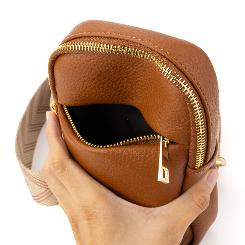 The Harlow | Sling Bag with Chevron Strap | 3 Colors from Babs+Birdie