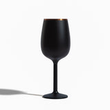 Stainless Steel Stemmed Wine Glass, Black from Snowfox