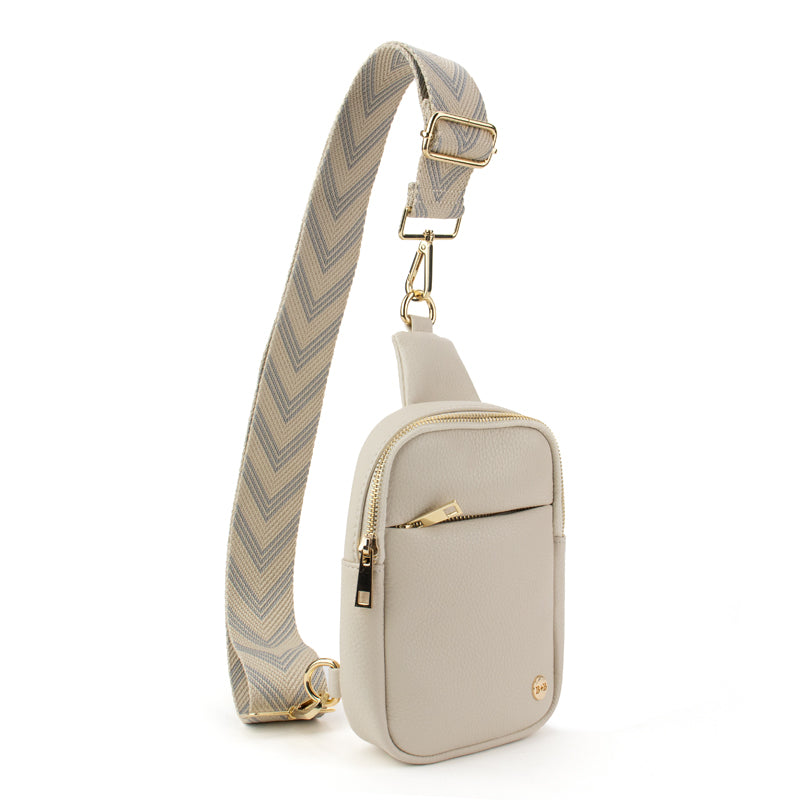 The Harlow | Sling Bag with Chevron Strap | 3 Colors from Babs+Birdie
