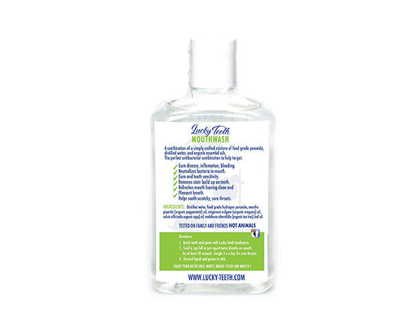 Organic Whitening Mouthwash - Teeth Whitening Mouthwash from Lucky Teeth