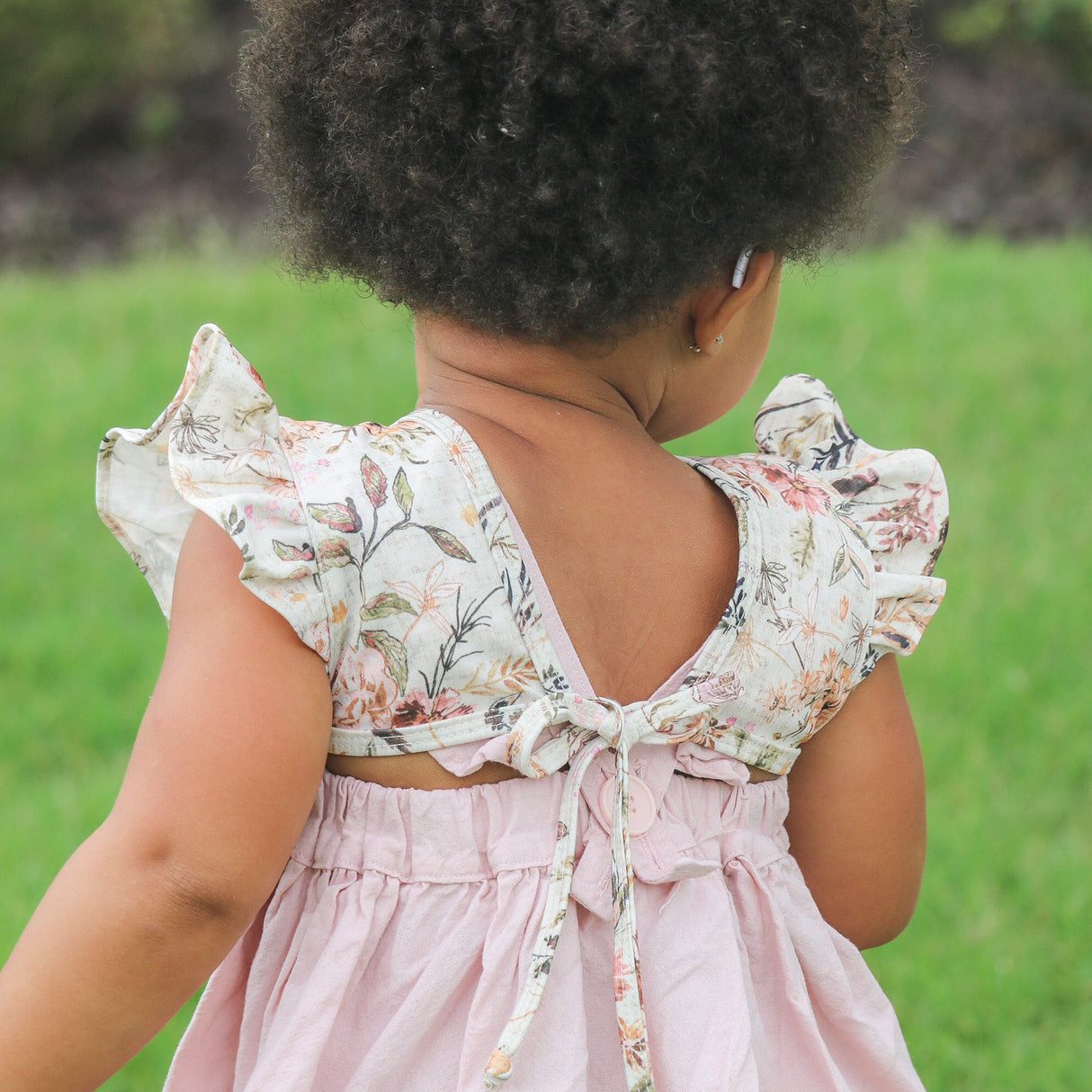 Delilah Floral Flutter Bapron from BapronBaby