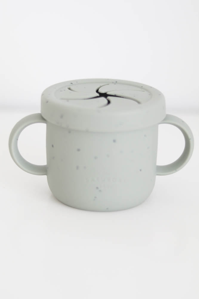 Sage Speckled Snack Cup from The Saturday Baby