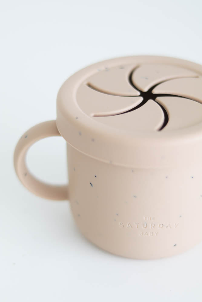 Sand Speckled Snack Cup from The Saturday Baby