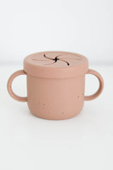 Coral Speckled Snack Cup From The Saturday Baby