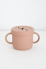 Coral Speckled Snack Cup From The Saturday Baby