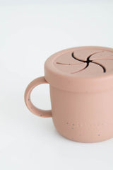 Coral Speckled Snack Cup From The Saturday Baby