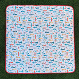 Retro Airplanes Splash Mat - A Waterproof Catch-All for Highchair Spills and More! from BapronBaby