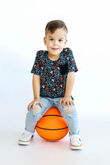 DUNKIN' VIBES DREAM POCKET TEE from DREAM BIG LITTLE CO
