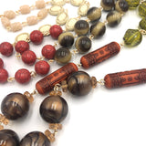 Aztec Beach Rosary Rope Chain Necklace from Leetie Lovendale
