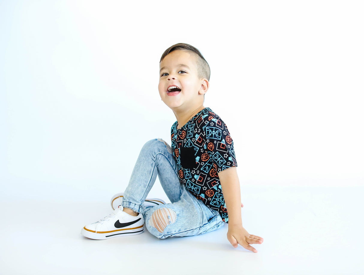 DUNKIN' VIBES DREAM POCKET TEE from DREAM BIG LITTLE CO