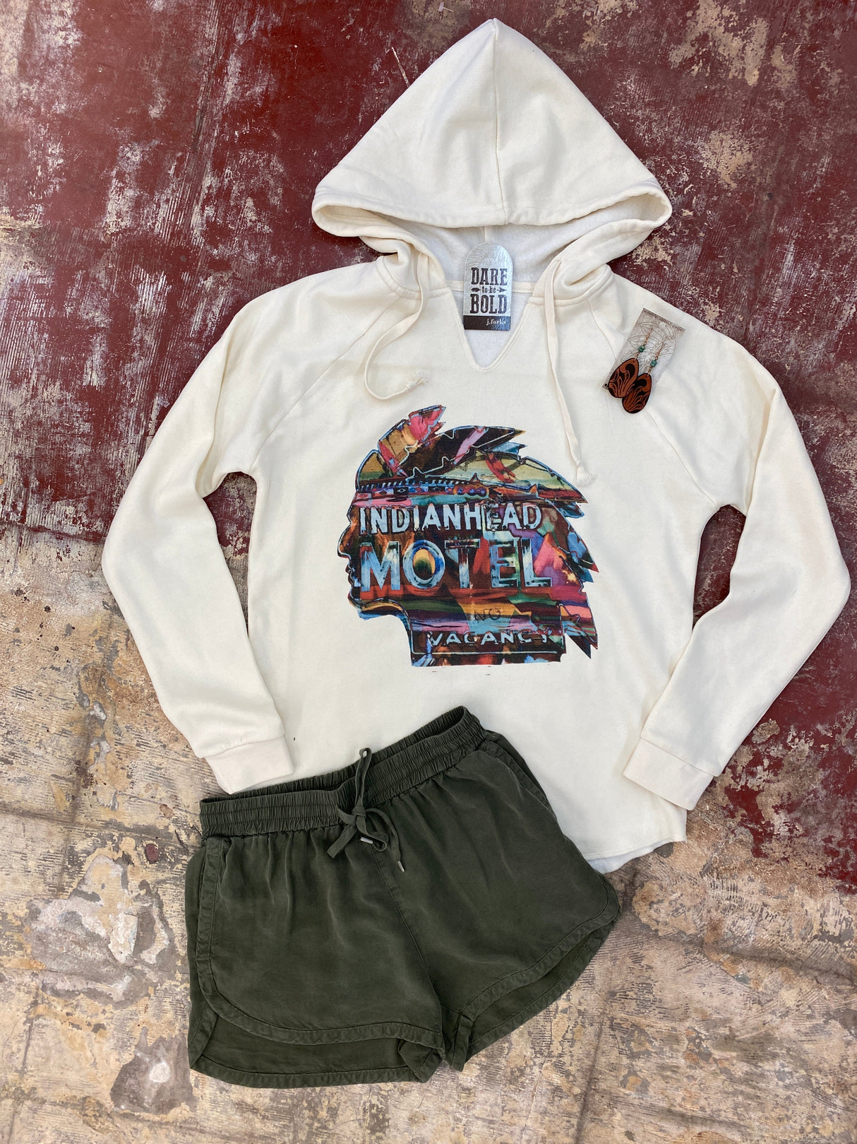 1967 Indian Head Motel Sweatshirt from J.Forks Designs