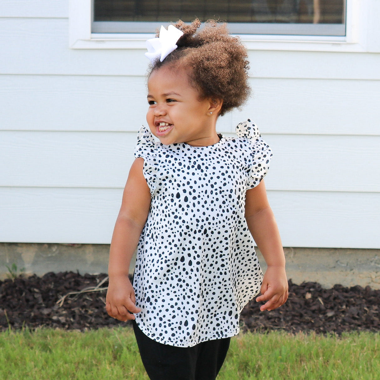 Organic Dot Flutter Bapron from BapronBaby