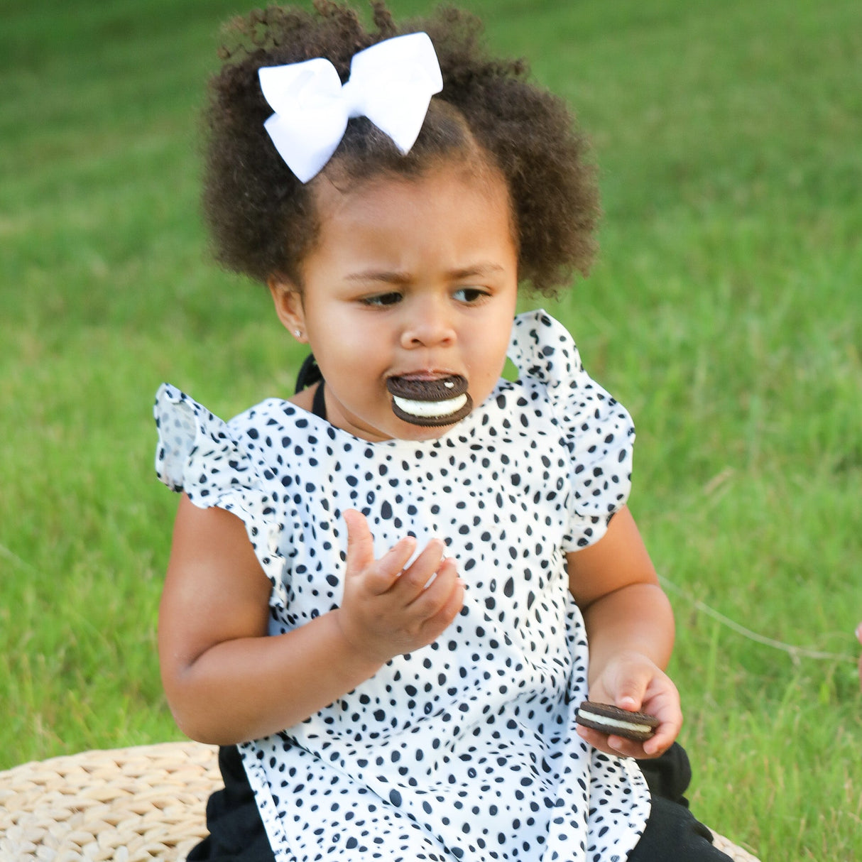 Organic Dot Flutter Bapron from BapronBaby