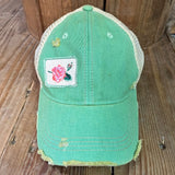 Rose on Mint Hat from The Goat Stock