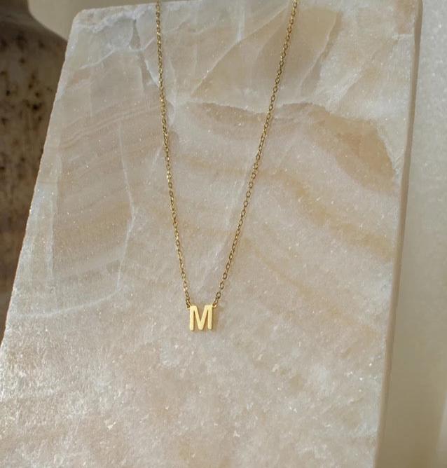Tiny Initial Necklace from CELESTE SOL Jewelry