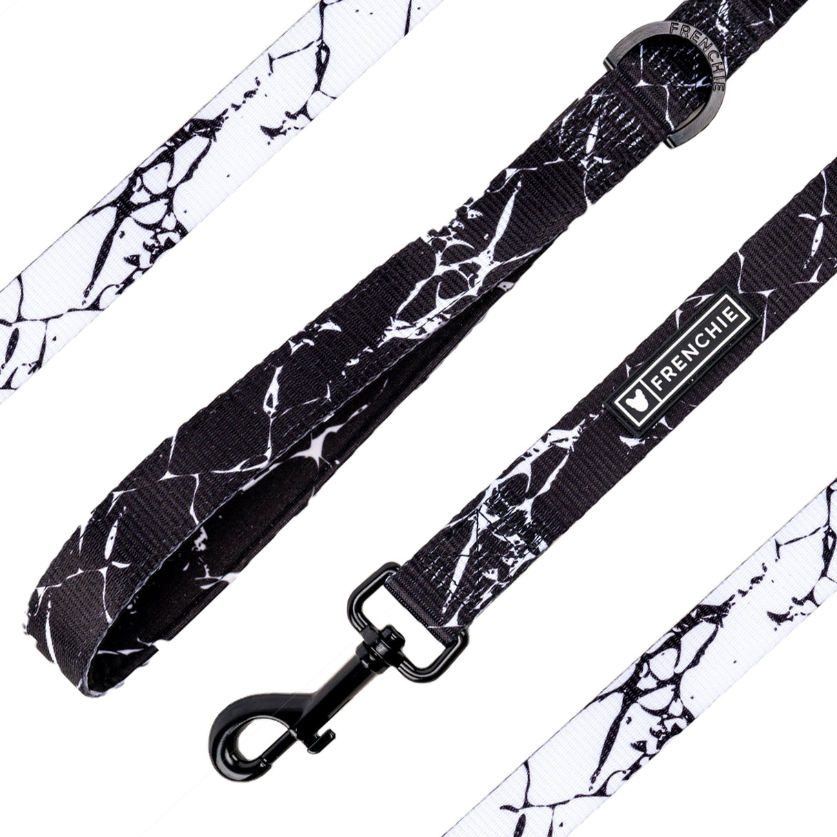 Frenchie Comfort Leash - Black Marble from Frenchie Bulldog