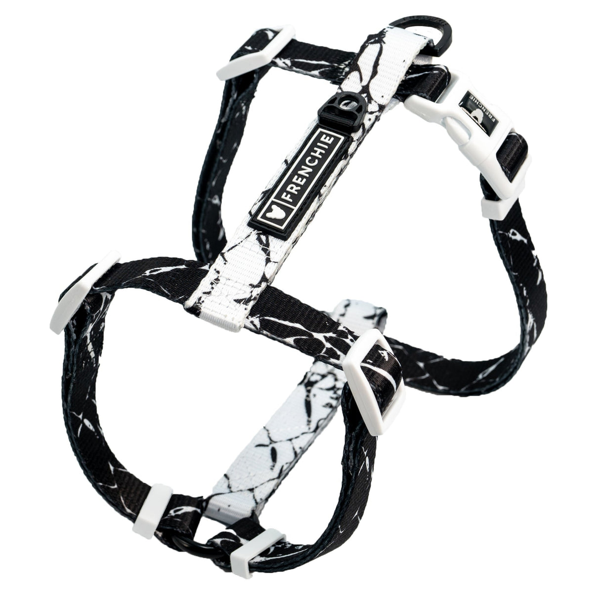 Frenchie Strap Harness - Black Marble from Frenchie Bulldog