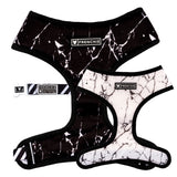 Frenchie Duo Reversible Harness - Black Marble from Frenchie Bulldog