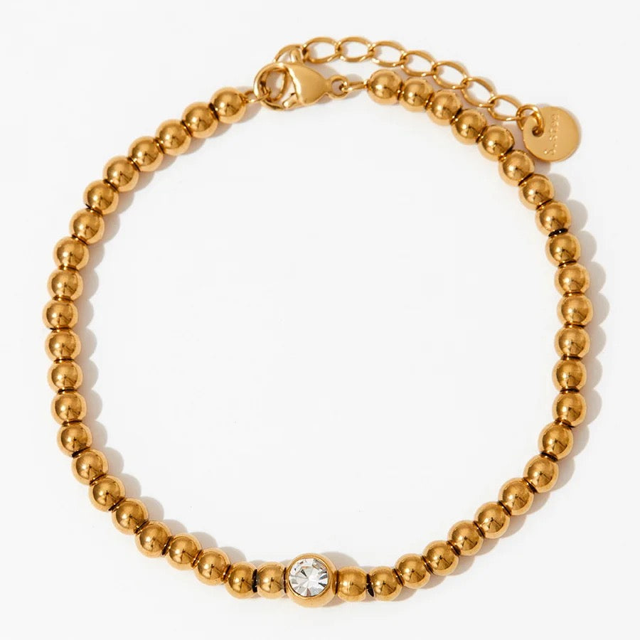 Billie Ice Beaded Bracelet from CELESTE SOL Jewelry
