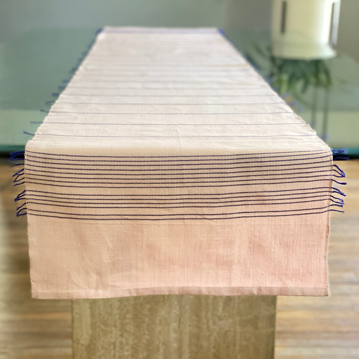 Blush Handwoven Table Runner From Abroad Modern