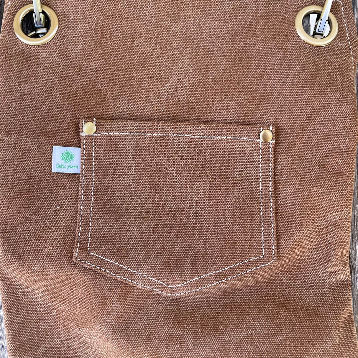 Gardening Apron - Waxed Canvas Apron with Pockets From The Celtic Farm