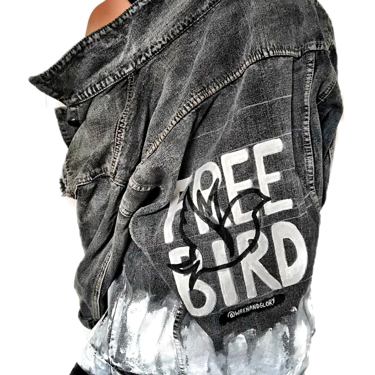 'FREE BIRD' DENIM JACKET from Wren + Glory