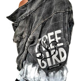 'FREE BIRD' DENIM JACKET from Wren + Glory