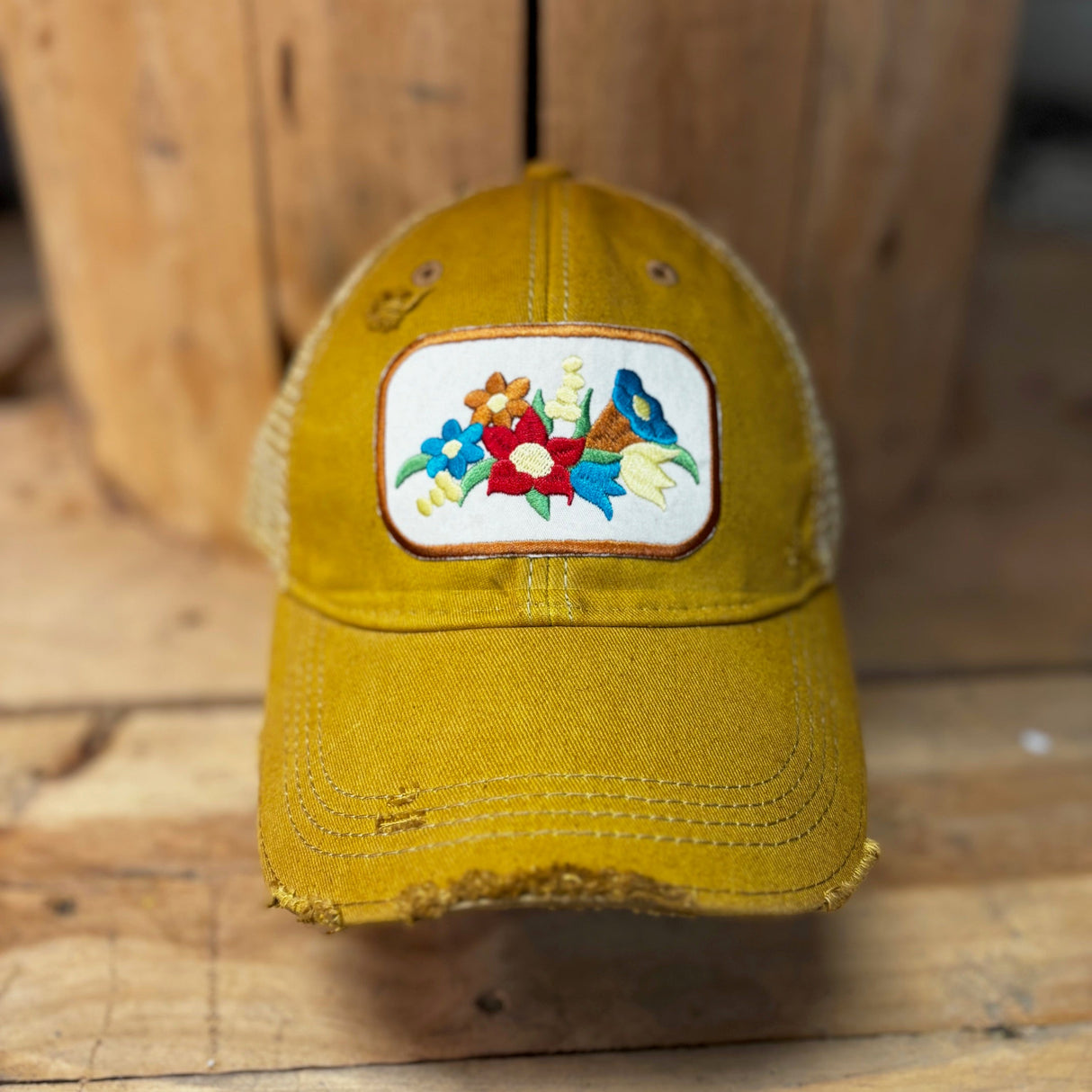 Gramma's Flowers Hat from The Goat Stock