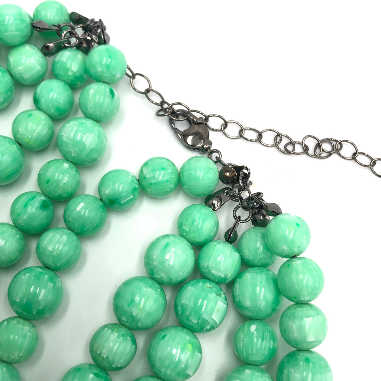 Acid Green Best Marbled Sylvie Necklace from Leetie Lovendale