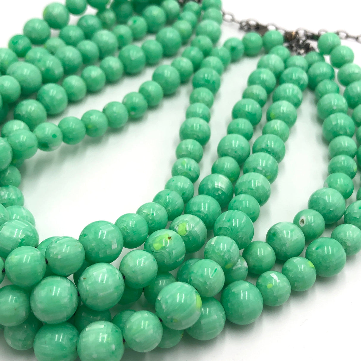 Acid Green Best Marbled Sylvie Necklace from Leetie Lovendale