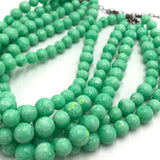 Acid Green Best Marbled Sylvie Necklace from Leetie Lovendale
