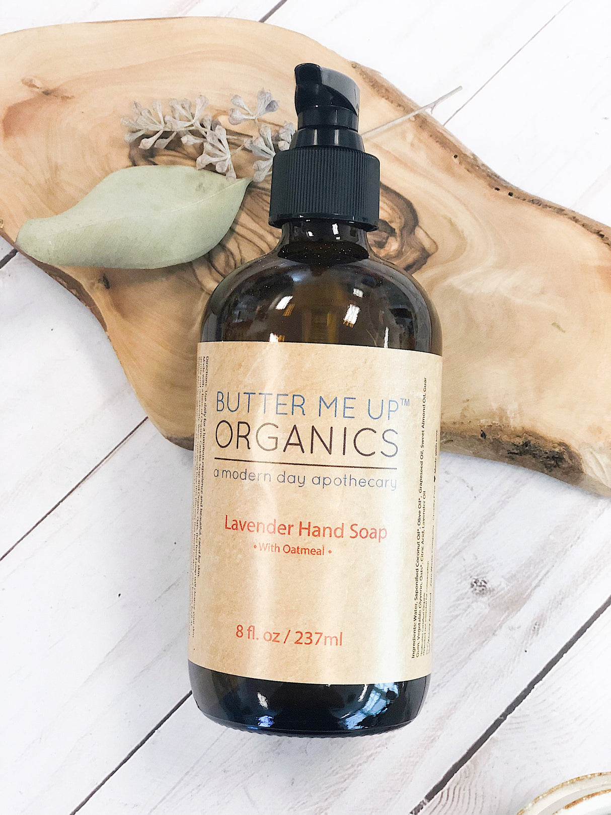 Organic Oatmeal Hand Soap from Butter Me Up Organics