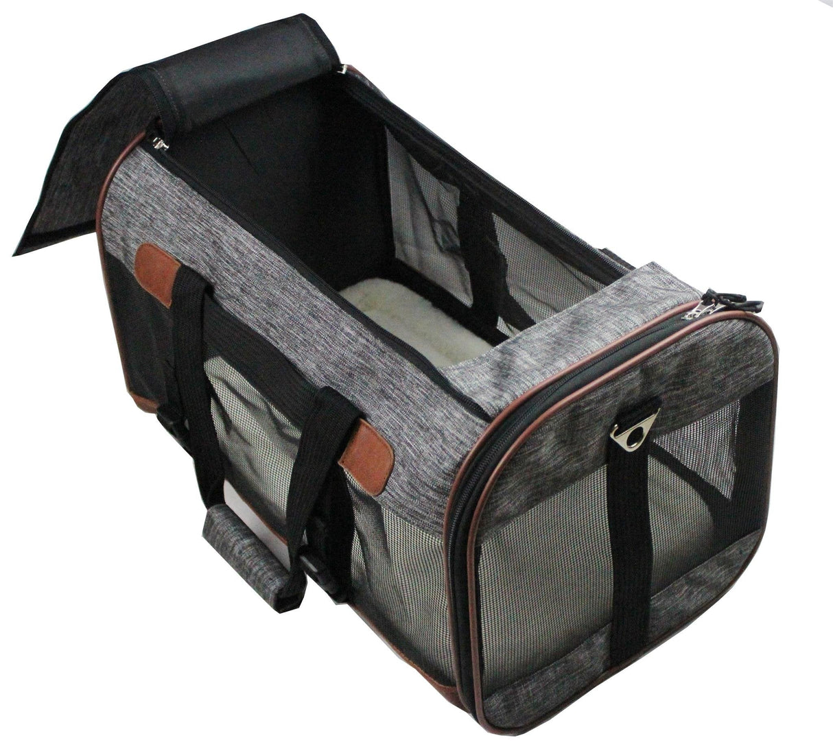 Mr. Peanut's Rhodium Series Mini Size Soft Sided Pet Carrier - Note Sizing in Description from Mr. Peanut's Pet Carriers