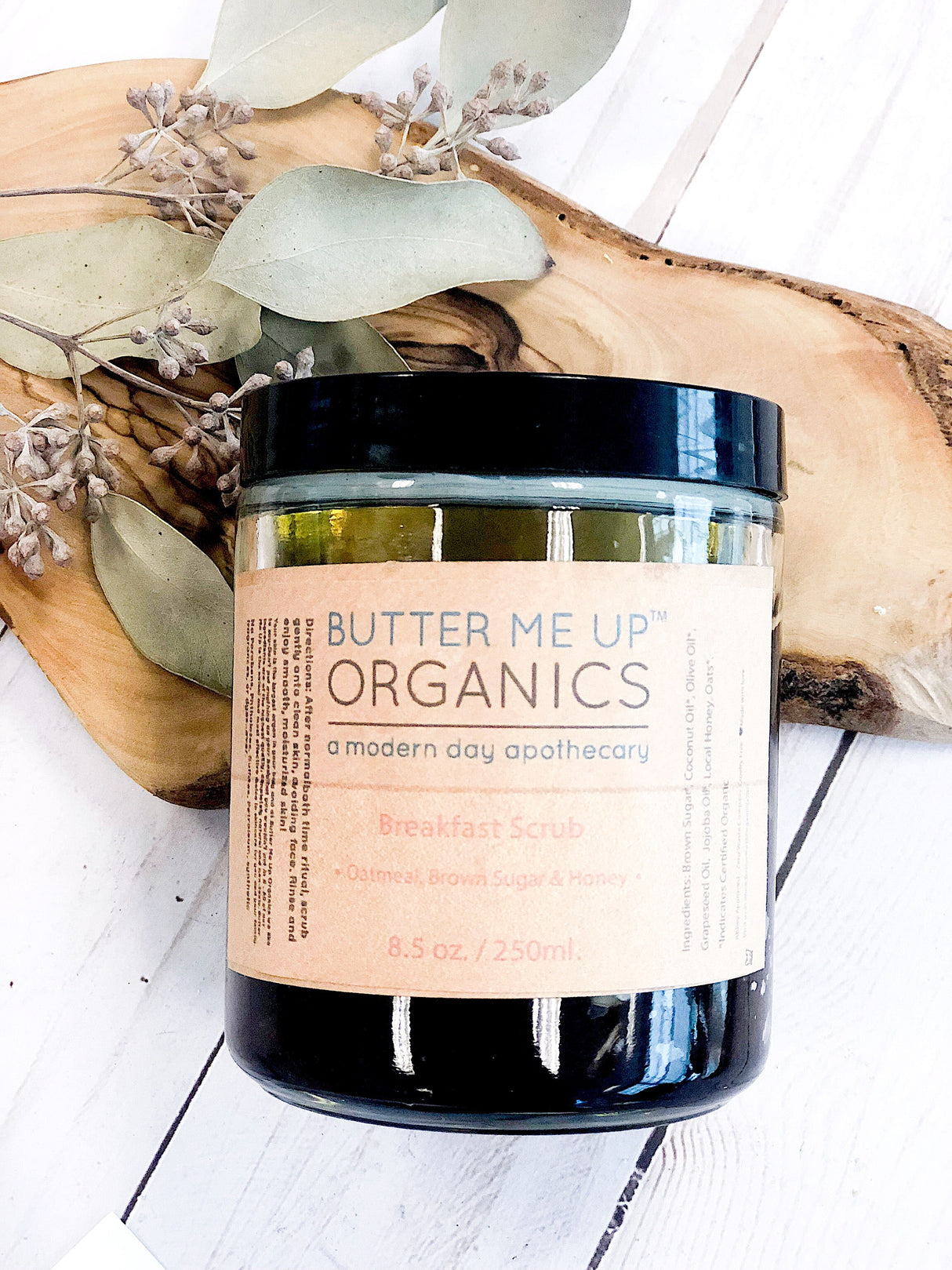 Organic Breakfast Scrub Body Polish Spa Quality from Butter Me Up Organics