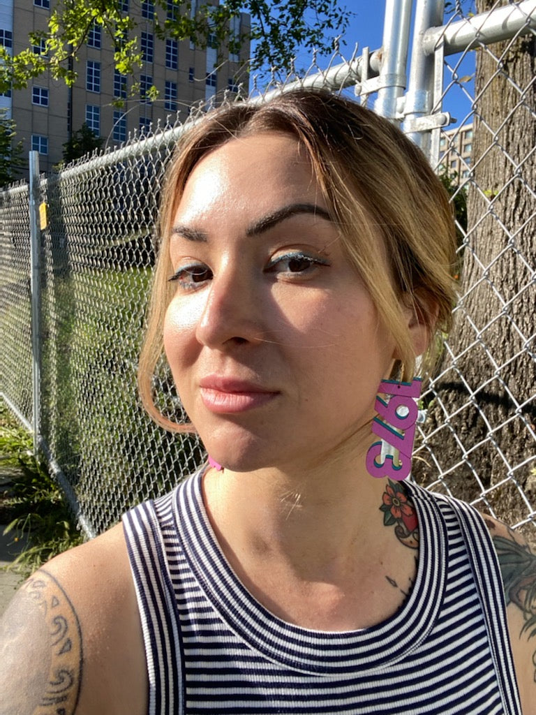 1973 Pink Hoops from LE CHIC MIAMI