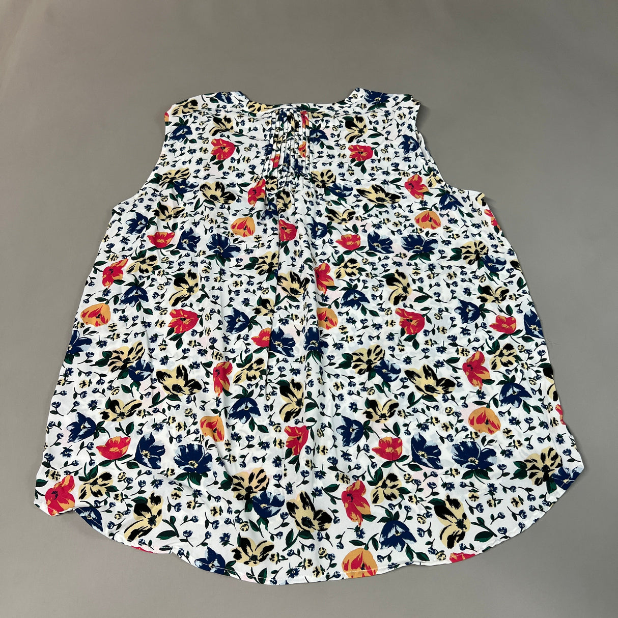 CHELSEA & THEODORE Sleeveless Blouse Women's Size XL Bash Floral White 2165072 (NEW) from PayWut