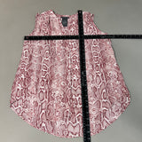 CHELSEA & THEODORE Sleeveless Blouse Women's Size S Pink Python 2165072 (NEW) from PayWut