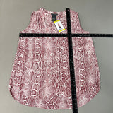 CHELSEA & THEODORE Sleeveless Blouse Women's Size M Pink Python 2165072 (NEW) from PayWut