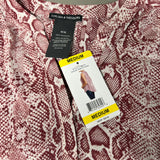 CHELSEA & THEODORE Sleeveless Blouse Women's Size M Pink Python 2165072 (NEW) from PayWut