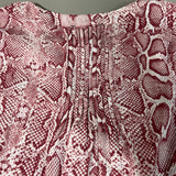 CHELSEA & THEODORE Sleeveless Blouse Women's Size M Pink Python 2165072 (NEW) from PayWut