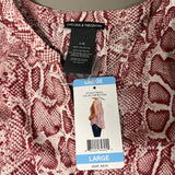 CHELSEA & THEODORE Sleeveless Blouse Women's Size L Pink Python 2165072 (NEW) from PayWut