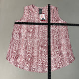 CHELSEA & THEODORE Sleeveless Blouse Women's Size XL Pink Python 2165072 (NEW) from PayWut