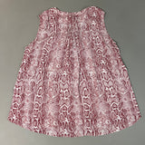 CHELSEA & THEODORE Sleeveless Blouse Women's Size XL Pink Python 2165072 (NEW) from PayWut