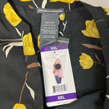 CHELSEA & THEODORE Sleeveless Blouse Women's Size XXL Black/Yellow Tulip 2165072 (NEW) from PayWut